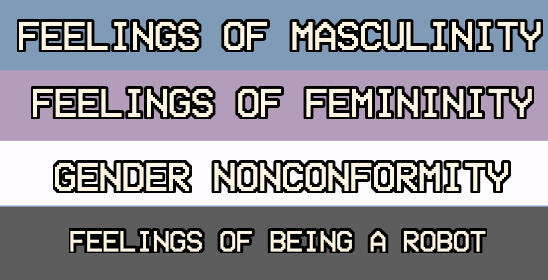 Meaning of the stripes on the robogender flag.